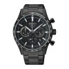 Reloj Seiko SSB415P1 para hombre con correa de acero Negro