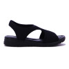 Sandalia Comfortflex Elastizada Mujer Negro-negro