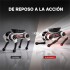 Perro Robot Inteligente con Control Remoto, Luces y Sonido GRIS