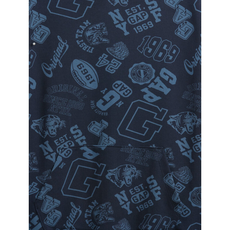 V-FRCH FT FALL LOGO PO - AOP PRINT TAPESTRY NAVY
