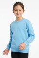 Buzo deportivo básico escote redondo - UNISEX CELESTE