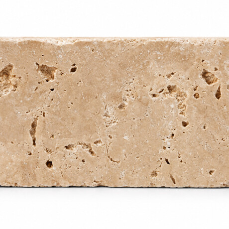 Revestimiento de Piedra Natural Travertino Light Export Premium 7.5 x 20.3 cm Revestimiento de Piedra Natural Travertino Light Export Premium 7.5 x 20.3 cm