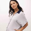 Camisa Maternal Pupa – Viscosa suave con bolsillos prácticos Gris