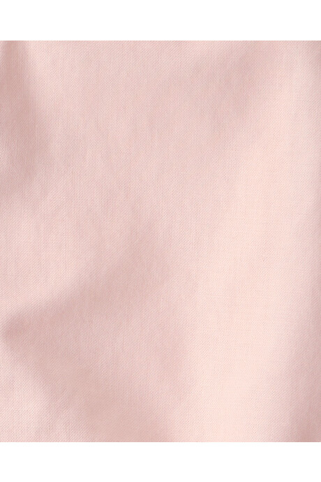 Set dos piezas de algodón, short con tiradores y body camisa rosado Sin color