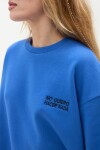 Remera no quiero hacer nada azul