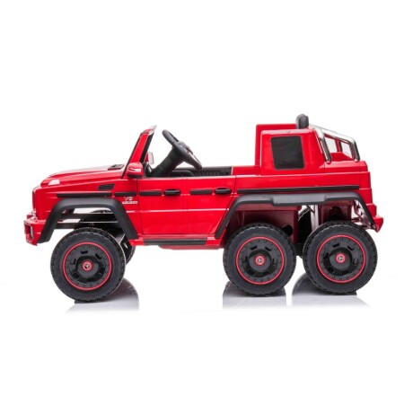 VEHICULO INFANTIL A BATERIA CAMIONETA MERCEDES BENZ G63 CON 6 RUEDAS ROJA VEHICULO INFANTIL A BATERIA CAMIONETA MERCEDES BENZ G63 CON 6 RUEDAS ROJA