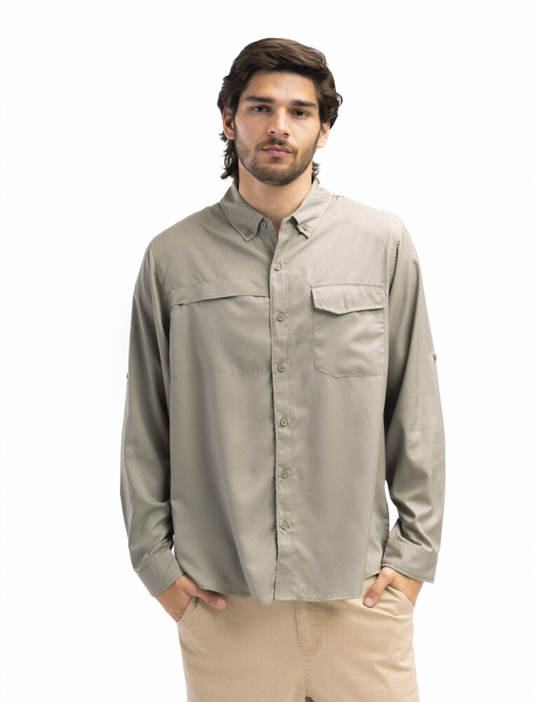 Camisa Manga Larga Creta Kaki