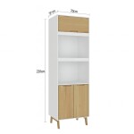 PANELERO LINEA WOOD BLANCO