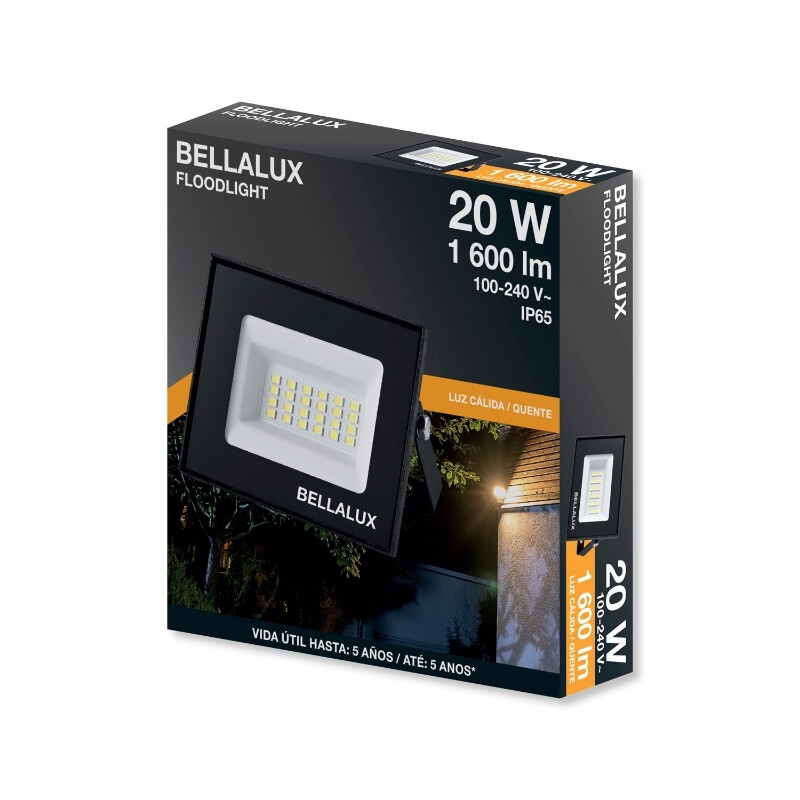 FOCO LED BELLALUX G6 20W Foco LED BELLALUX G6 20W Luz Calida