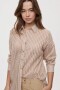 CAMISA JAZMINA STRIPES Beige