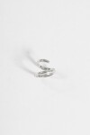 Earcuff wavy plateado