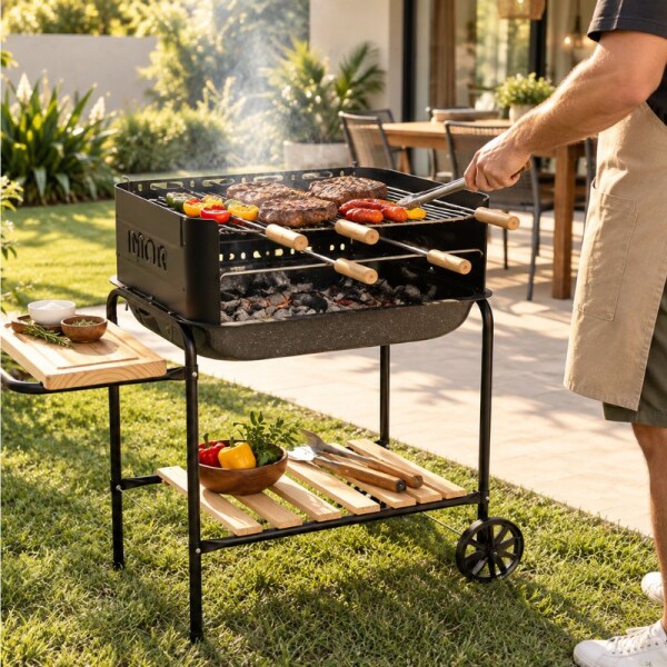 PARRILLA A CARBON BONANZA MOR PARRILLA A CARBON BONANZA MOR