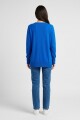 Sweater tejido escote en V AZUL