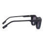 Lentes De Sol One Piece Cuadrado De Acetato Degradado/Negro