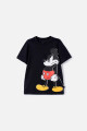 Remera m/c niño MICKEY NEGRO