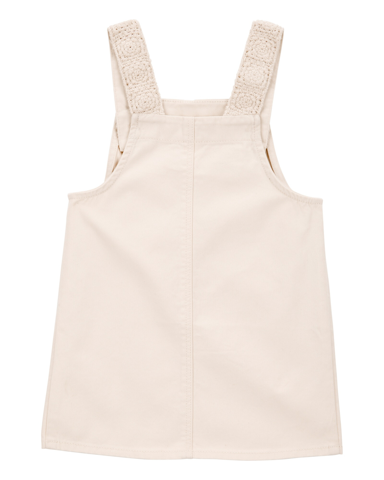 Enterito corto de sarga, con bordado Sin color