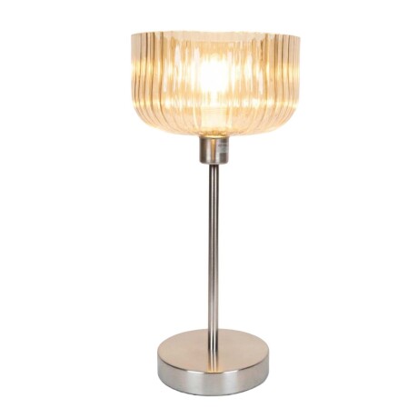 LAMPARA DE MESA METAL-Y-VIDRIO TRANSPARENTE LT95171