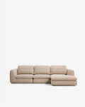 Sofá Vera 4 plazas con chaise longue derecho beige 322 cm Sofá Vera 4 plazas con chaise longue derecho beige 322 cm