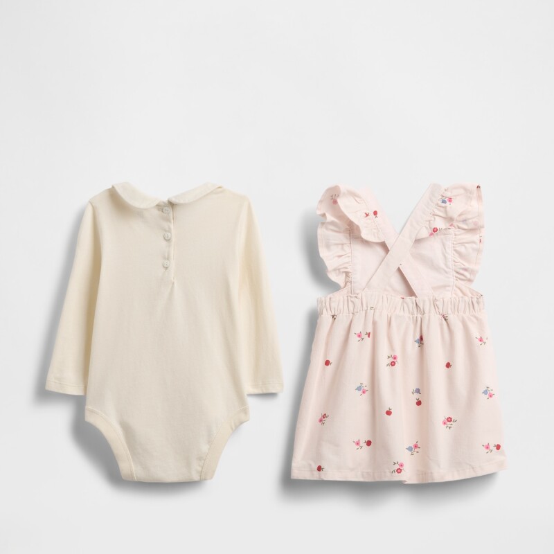 CORD OVERALL BS SET PURE PINK