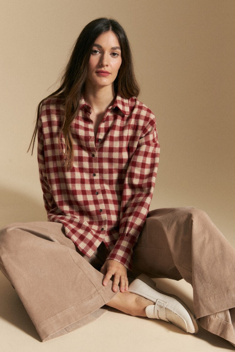 CAMISA BRIONY Ladrillo