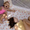Castillo inflable para interior / exterior Poppy the Peach Cream