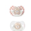 Set x2 chupete fisiológico Suavinex 0 a 6 M - Nocturnos Rosa salmon