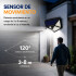 Foco Exterior Solar Sensor Movimiento Bateria 100 Leds Foco Exterior Solar Sensor Movimiento Bateria 100 Leds