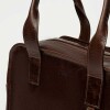 Bolso Capri en cuero arrugado Chocolate