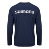Remera Buzo Shimano Tech Tee Filtro Uv Manga Larga Azul