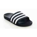 Chanclas de Hombre Adidas Adilette Aqua Negro - Blanco