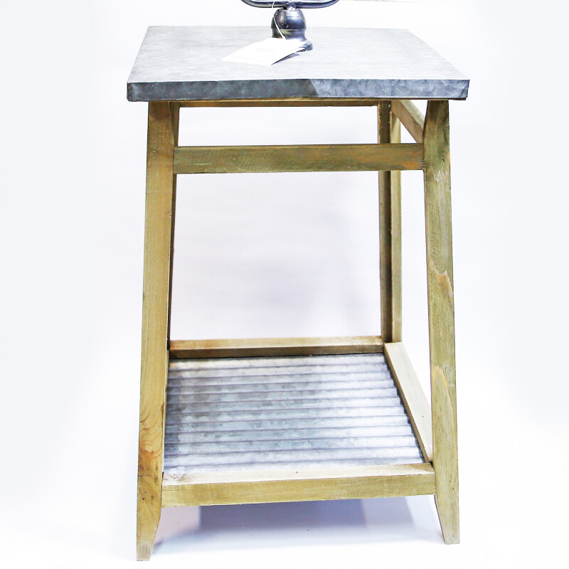 Faroles Rústicos de Chapa y Madera Set de 2 piezas Faroles Rústicos de Chapa y Madera Set de 2 piezas