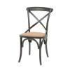 Silla Cruceta de Abedul macizo - Negra Silla Cruceta de Abedul macizo - Negra