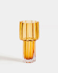 Jarrón Cristila de cristal naranja de 30 cm Jarrón Cristila de cristal naranja de 30 cm