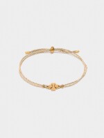 Pulsera Ajustable Con Charm - Acero Inoxidable gris