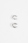 Set earcuff doble wavy plateado