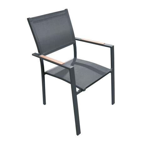 SILLA DE EXTERIOR ALUMINIO GRIS TENERIFE