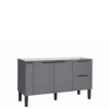 Mueble bajo mesada cocina Cisne 150cm gris Cozimax Mueble Bajo Mesada Cocina Cisne 150cm Gris Cozimax