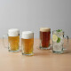 Set x4 Jarra cerveza 350ml vidrio millenium TRANSPARENTE
