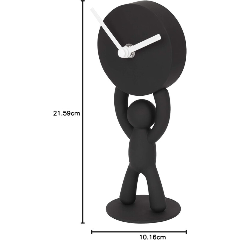 Reloj de Mesa Buddy Decorativo Moderno con Base de Acero Reloj de Mesa Buddy Decorativo Moderno con Base de Acero