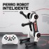 Perro Robot Inteligente con Control Remoto, Luces y Sonido GRIS