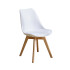 Silla Comedor Cocina Tulip Eames Acolchada Reforzada Premium Blanco 1