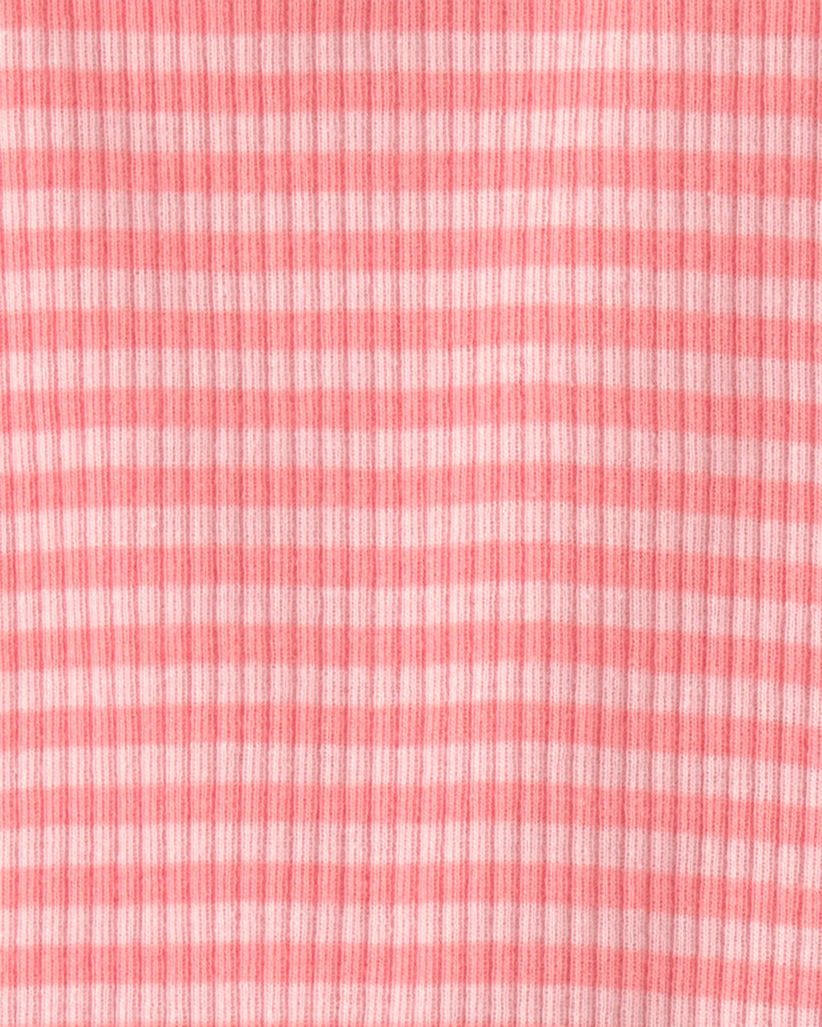 Set tres piezas de algodón, short, remera y body, rosado, diseño a rayas y camión de helados Sin color