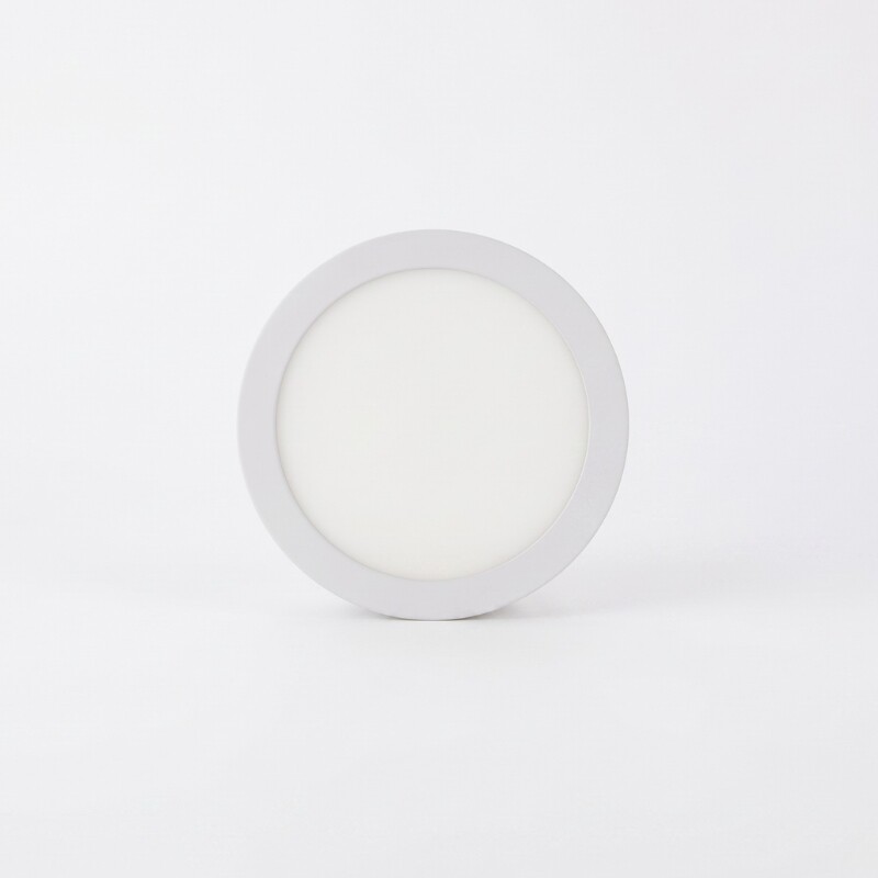PLRA012 Panel LED Redondo de Adosar 12W Luz Cálida