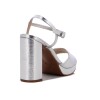 Sandalia Ramarim Taco 10cm Mujer Plata