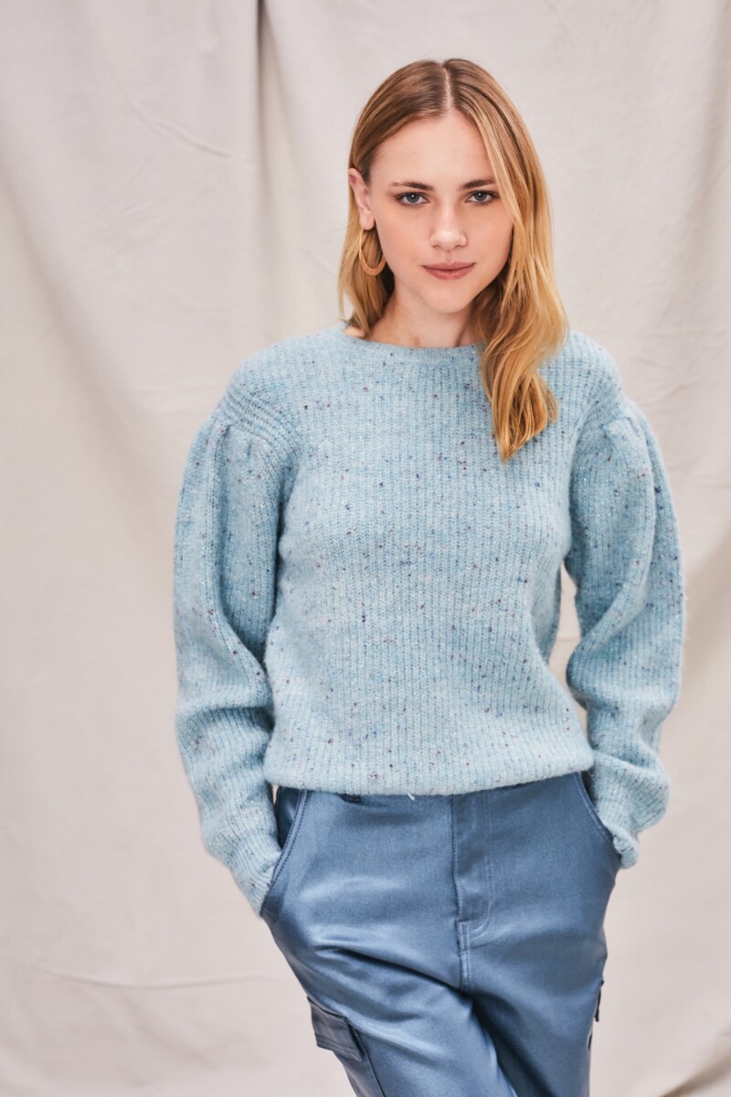 Sweater Lurex - Turquesa 