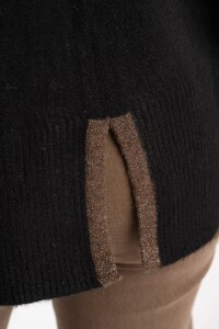 Polera Combinada Negro