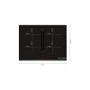 Anafe de Induccion Bosch PVQ731H26E c/extractor Anafe de Induccion Bosch PVQ731H26E c/extractor