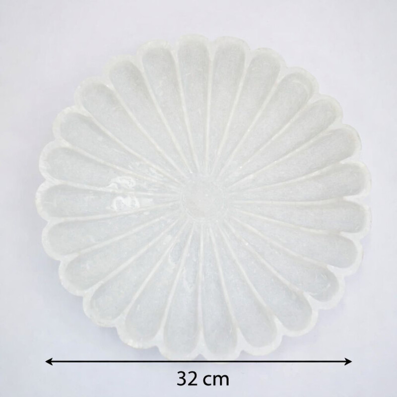 Centro de Mesa en Mármol- Diseño Flor Centro de Mesa en Mármol- Diseño Flor