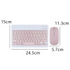 Kit Teclado + Mouse Inalámbrico ROSA