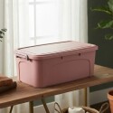 CAJA ORGANIZADORA APILABLE 30 LITROS ROSA CORAL